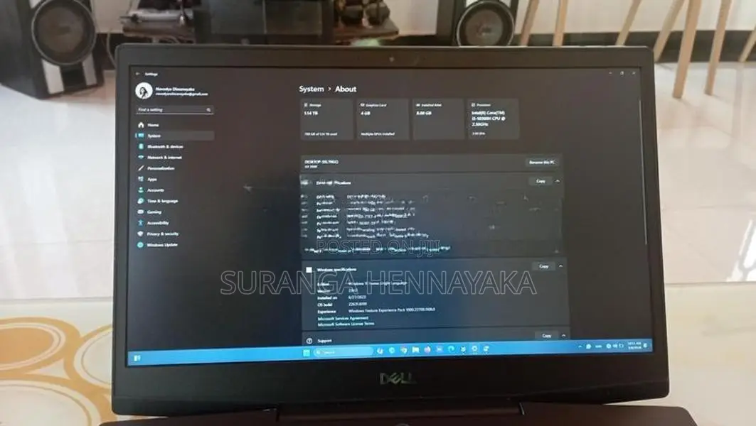 Dell G3 3500 Core i5 10th Gen GTX 1650 4GB 8GB RAM Dual Storage