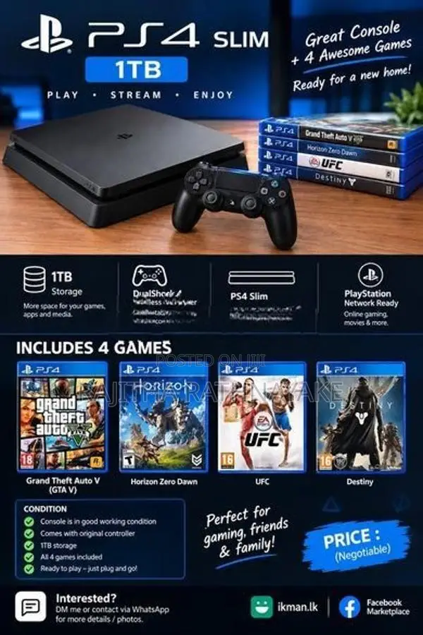 Sony PS4 Slim 1TB