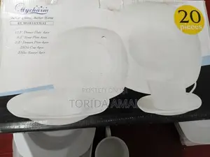 20pc White Dinner Set - Imported From Cyprus (Brand New)