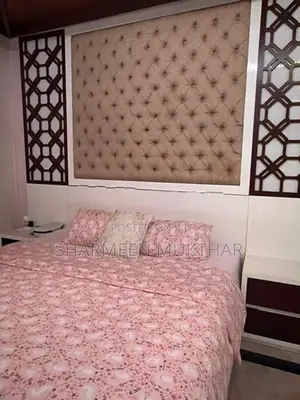 Bed With Side Tables, Headboard And Mattress Included.