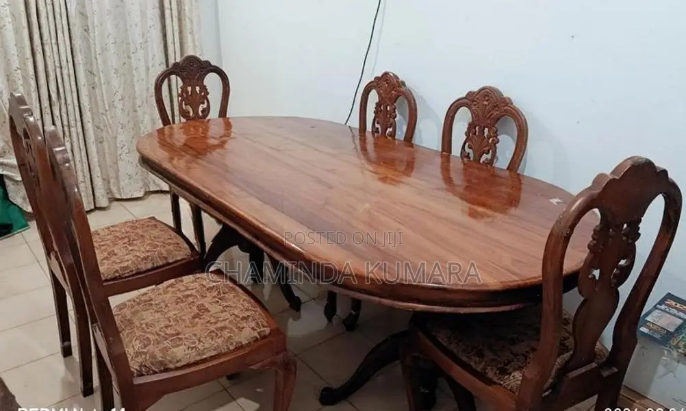 Oval Dining Table with Chairs