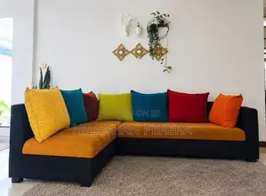 L Shape Multicolor Sofa