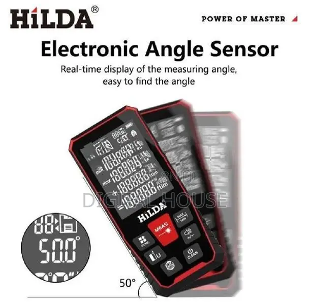 Distance Meter / Laser Tape 120M\ 394ft Digital Angle Sensor industria