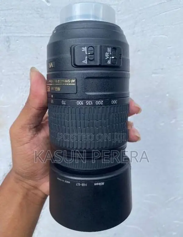 Nikon 55-300mm f4.5-5.6 VR Lens.
