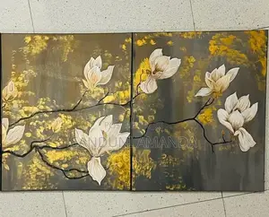 Mongolia Flower Hand Painted Canvas Wall Art