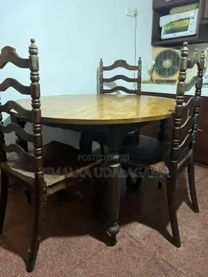 Antique Dining Table With Chairs