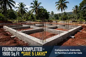 15 Perch Land Foundation Done - Galevela