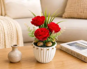 Ribbon Flower Vases
