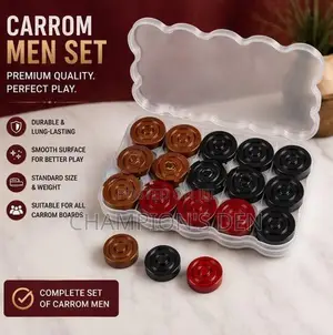 Premium Carrom Men / Coins Set – Tournament Quality