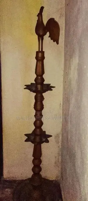 Antique Brass Oil Lamp