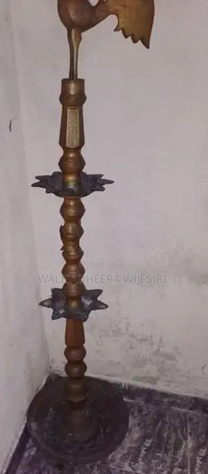 Antique Brass Oil Lamp
