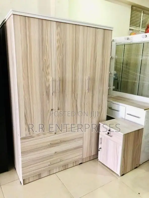 New 3D Ash White Melamine Wardrobes