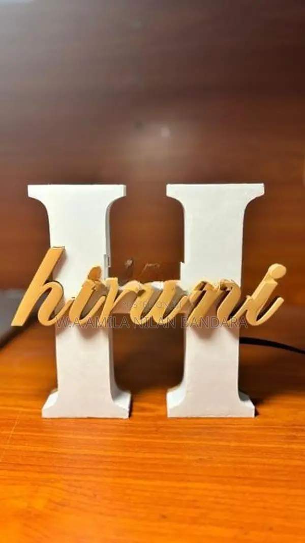 Personalized 3D Name LED Lamp Printing
