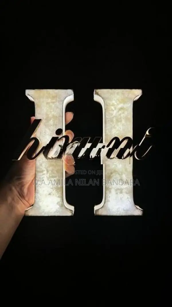 Personalized 3D Name LED Lamp Printing