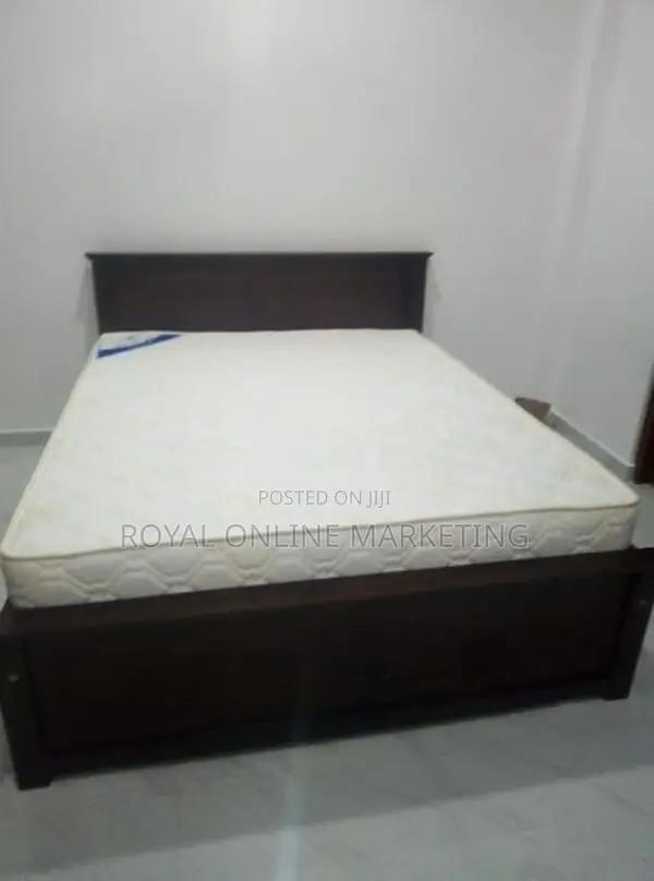6 by 3 Box Bed with Spring Mattress (E-13)