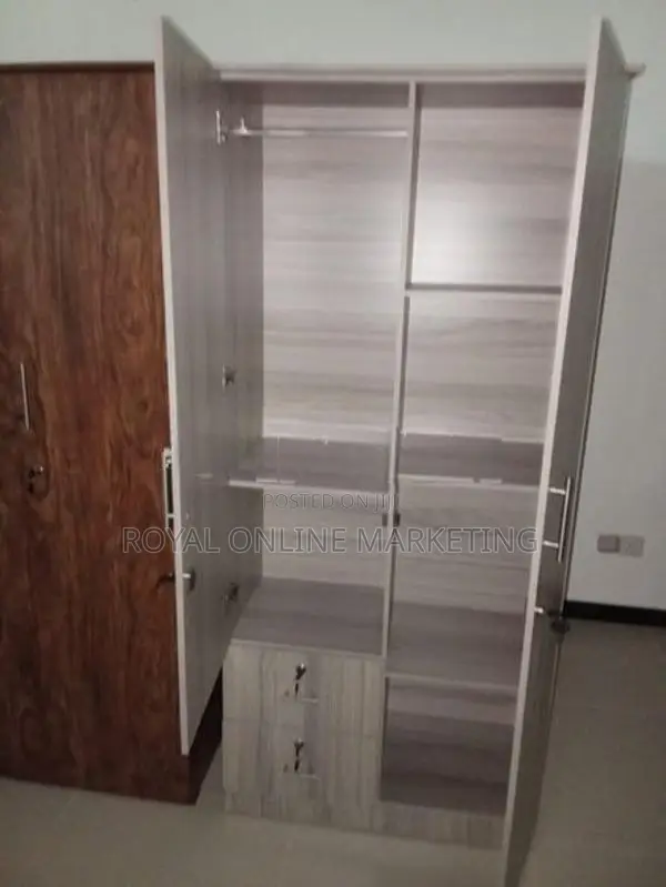2 Door Melamine Cupboard with Locker (K-41)