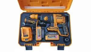 INGCO CRHLI202289 20V Cordless Rotary Hammer Drill Kit – HERMAN HT 129