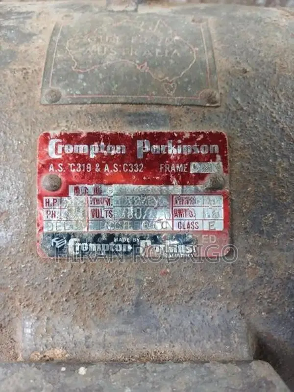 Crompton Parkinson 7.5 HP 3 Phase Induction Motor