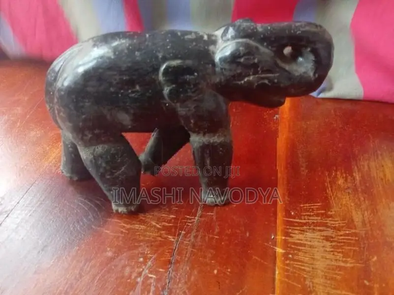 Antique Ebony Wood Elephant