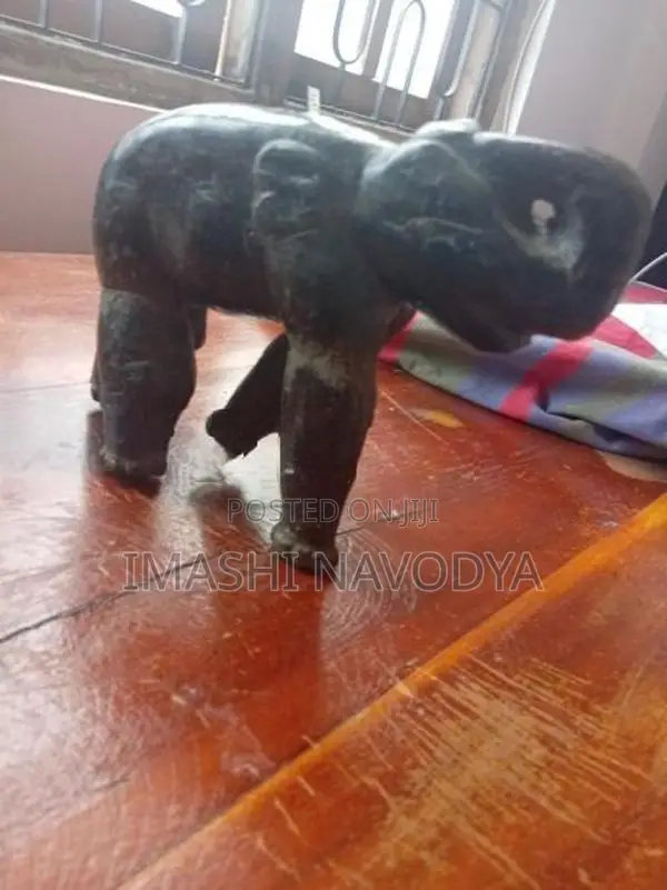 Antique Ebony Wood Elephant