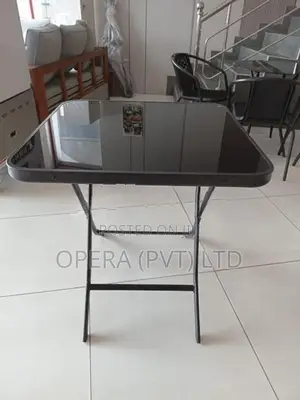 Folding Glass Coffee Table