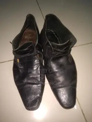 Leather Black Shoes 44 Size