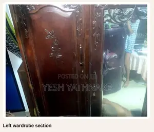 Antique N Porolis Fernando Carved Wardrobe Almirah