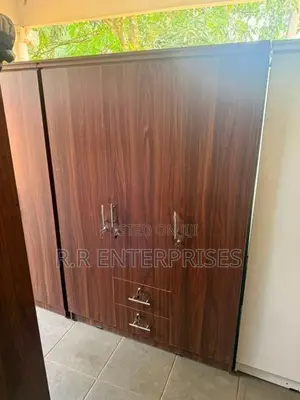 New 3D Brown Melamine Wardrobes