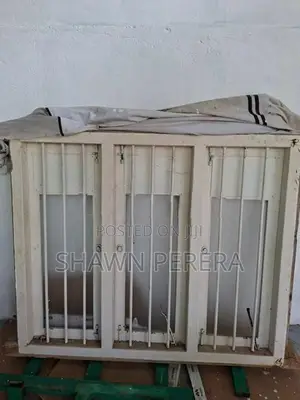 Large Heavy "Teak Wood" Window. Mt. Lavinia / Size 64" x 54"