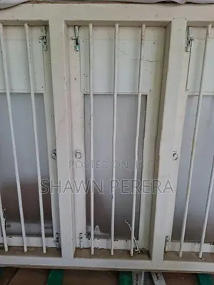 Large Heavy "Teak Wood" Window. Mt. Lavinia / Size 64" x 54"
