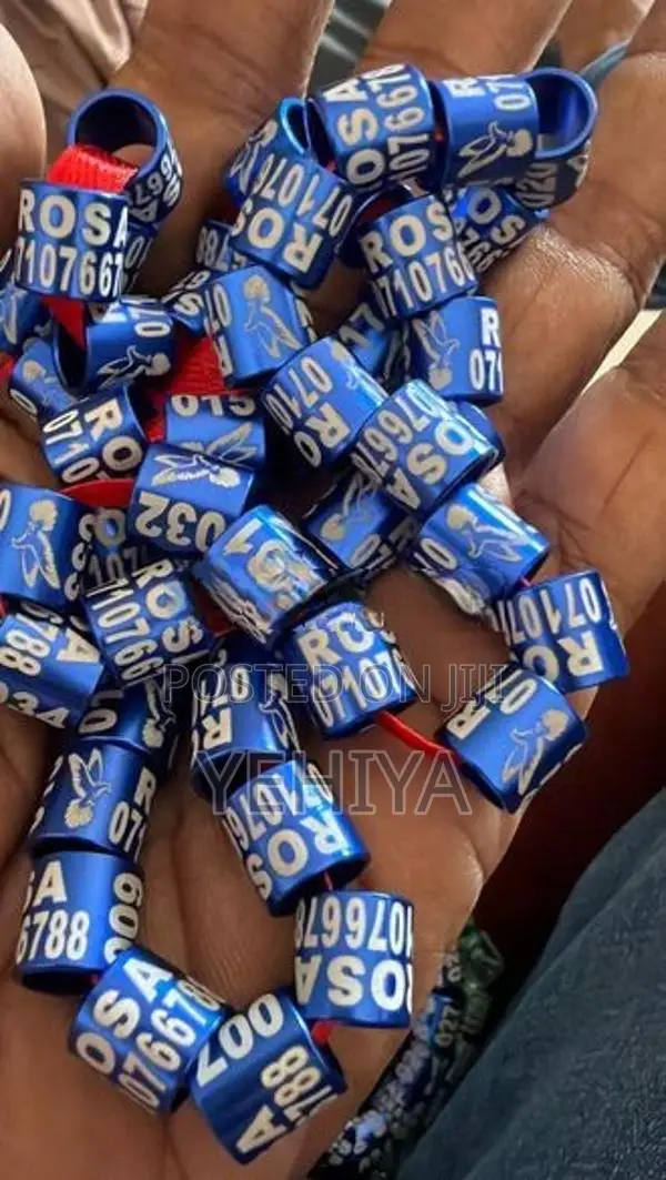 100 pcs 8mm Pigeon Rings – Custom Laser Engraving