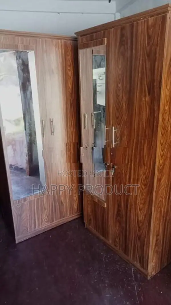 2 Door Melamine Glass Wardrobe