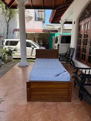 Teak Box Bed With Spring Mattress