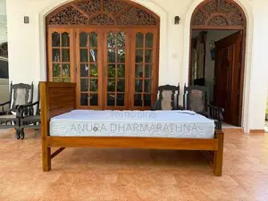 Teak Box Bed With Spring Mattress