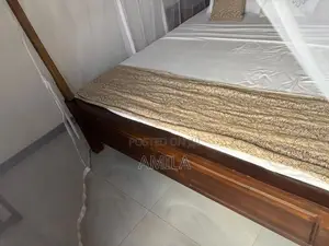 Teak Bed with Mattress