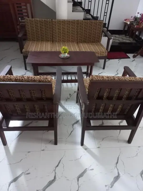 Wooden Settee Set