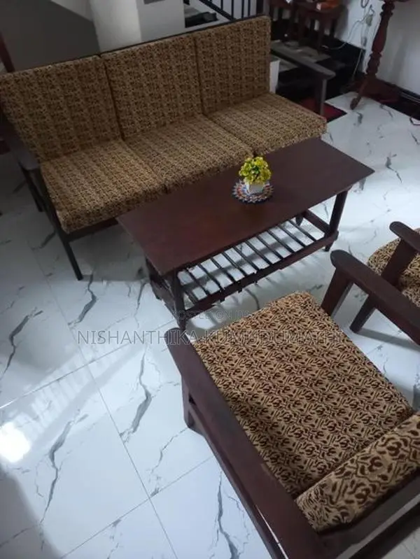 Wooden Settee Set