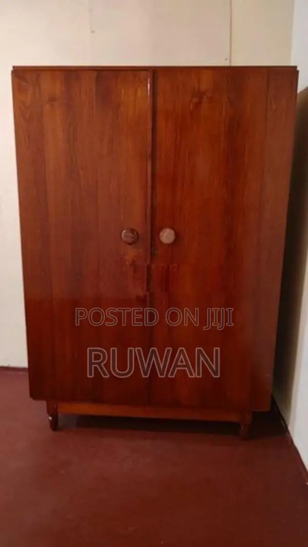 Depo Teak Two-Door Wardrobe / Almirah