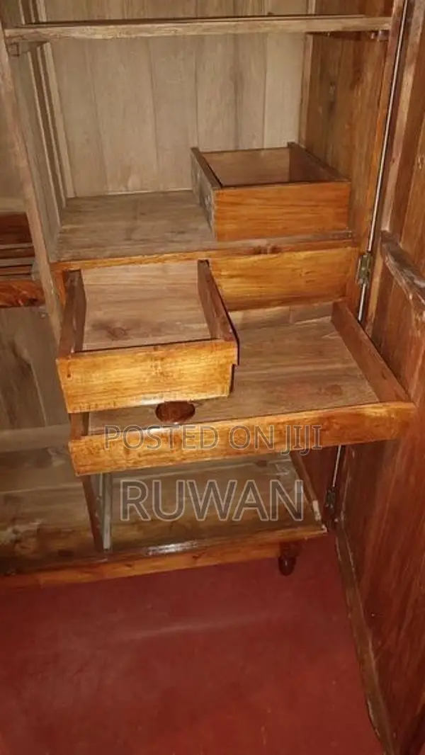Depo Teak Two-Door Wardrobe / Almirah