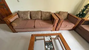 Damro Teak Wood Living Room Set