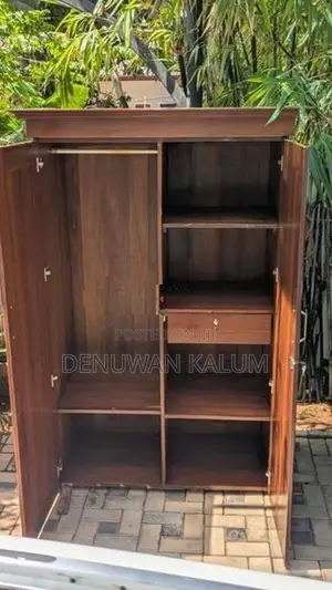 02 Teak Cupboards With A Dressing Table (Teak)