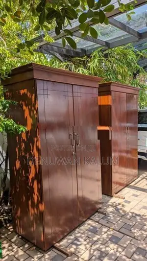02 Teak Cupboards With A Dressing Table (Teak)