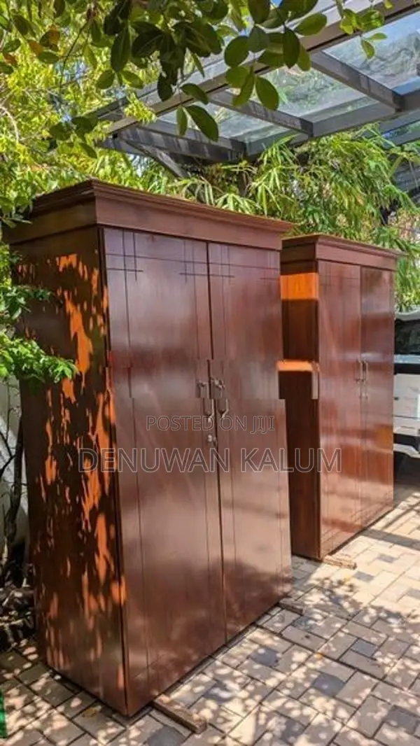 02 Teak Cupboards With A Dressing Table (Teak)