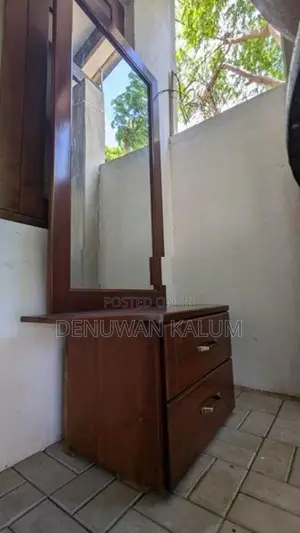 02 Teak Cupboards With A Dressing Table (Teak)