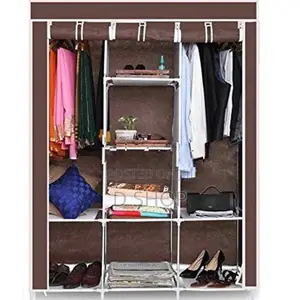 Wardrobe Cloth Cupboard - 3 Roll over Doors Storage