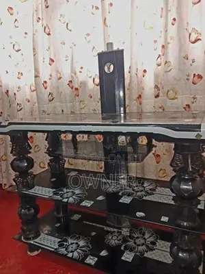 Glass TV stand
