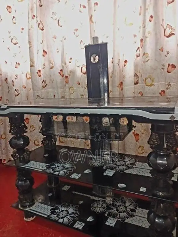 Glass TV stand