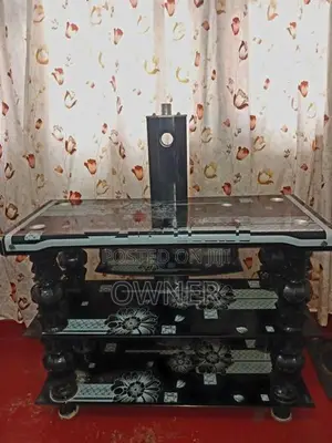 Glass TV stand