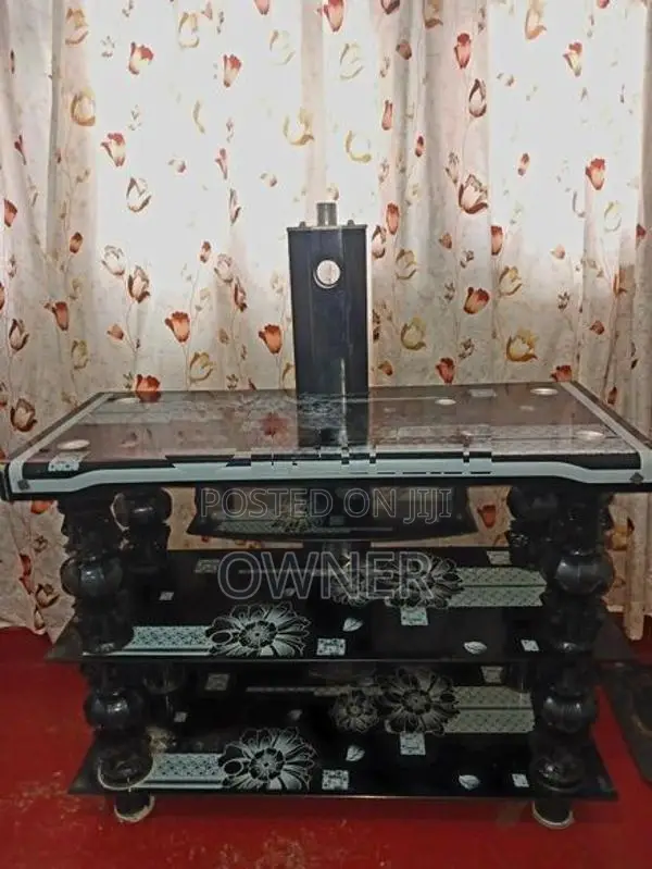 Glass TV stand