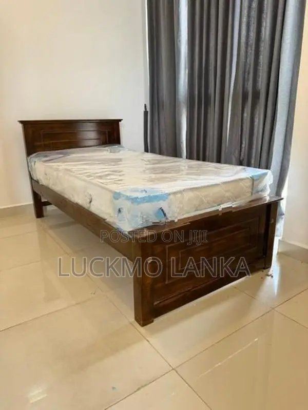 New 72x36 Teak Box Bed With Arpico Spring Mattress 8 Inches (Kk10)